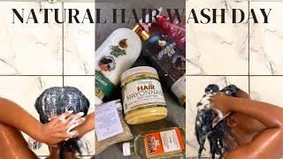 HOW TO 4B4C Wash day routine + routine for dry hair + growth & moisture  NAMIBIAN YOUTUBER