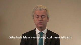 Geert Wilders tells Turks Turkey not welcome in Europe