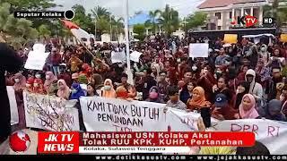 Mahasiswa USN Kolaka Aksi Tolak RUU KPK KUHP Pertanahan  Jejak Kasus Sulawesi Tenggara