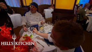 Gordon Makes Chef Eat His Cold Crab Cakes  Hells Kitchen