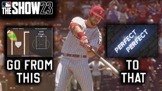 HOW TO GET BETTER AT HITTING ON MLB THE SHOW 23