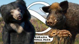 All NEW Animals Babies & Colour Morphs  EURASIA ANIMAL PACK  Planet Zoo