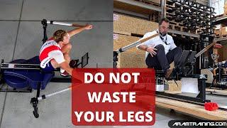 ROWING FAST - YOUR LEGS SHOULD NOT BE TRASHED high performance coach explains