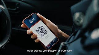 Redefining Our Borders Reimagining Your Future - QR code for immigration clearance