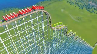 Wooden Stairs Down Roller Coaster – Planet Coaster