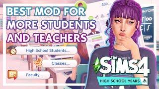 Best ALL-IN-ONE Mod To Improve High School Years   The Sims 4 +  LINKS