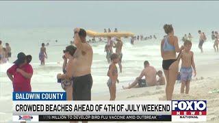 Crowded beaches ahead of July 4th weekend