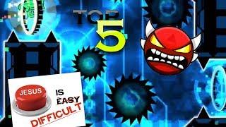 Top 5 Hardest Insane Demons - Geometry Dash