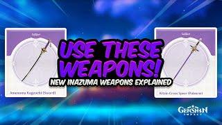 POWERFUL NEW WEAPONS Inazuma Craftable Weapons Explained For EVERY Character  Genshin Impact