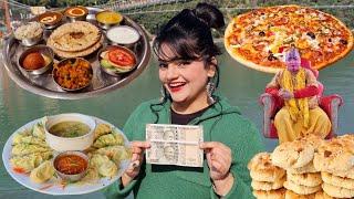 Living on Rs 1000 for 24 HOURS Challenge  Rishikesh Food Challenge