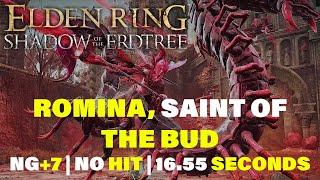 ELDEN RING DLC Romina Saint of the Bud NG+7 No Hit in 16.55 Seconds