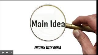 How to Find the MAIN IDEA