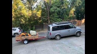 Assembling the $550 Harbor Freight Haul Master trailer in a time lapse. #shorts