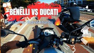 Racing from Sukhumvit to Suvarnabhumi  Benelli TNT 300 vs Ducati XDiavel  Bangkok Thrills