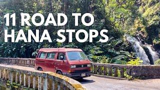 Road to Hana in a VW Westfalia Camper Van  11 Things to Do on the Road to Hana Maui Hawaii