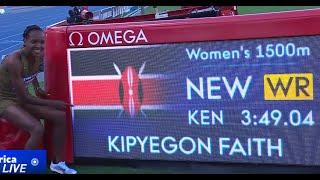 Kenyas Kipyegon sets new 1500m record at Paris Diamond League