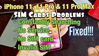 iPhone 11s SIM Card Not Working No Service Constantly Searching No SIM FIXED