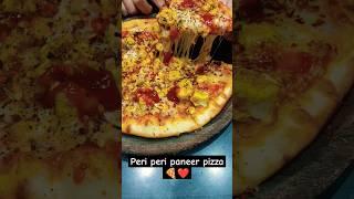 Tempting cheese pull  Peri Peri paneer  Pizza is love #viral #foodie #shorts #pizza