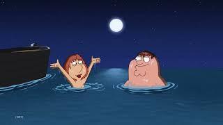 Family Guy Lois swimming naked in the ocean.