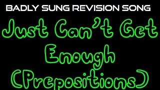 Badly Sung French Revision - Depeche Mode Cover - Just Cant Get Enough Prepositions