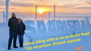 FinlandArctic Road Trip Lapland in January snow Saariselka and even further North and sledging