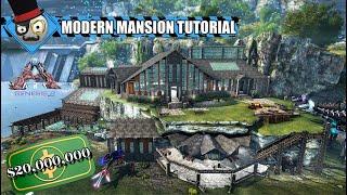 Ark Genesis Part 2 - How to Build a Modern House - 20 Million Dollar Mansion with pool