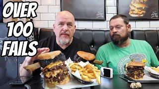 BIGGEST BURGER IN ENGLAND?  15 MIN TO EAT WOVER 100 FAILS