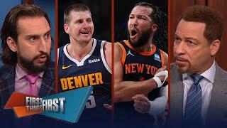 Knicks take 2-0 series lead vs Pacers Brunson shines Jokic wins 3rd MVP  NBA  FIRST THINGS FIRST
