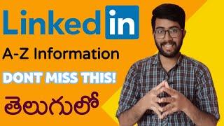 A to Z Info on LinkedIn in telugu  Benefits of LinkedIn LinkedIn Profile in telugu  Vamsi Bhavani