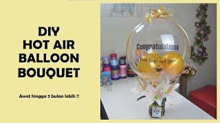 How to Make Balloon Bouquet  풍선 부케 만드는 법  DIY Hot Air Balloon Bouquet  Cara Membuat Balon Buket