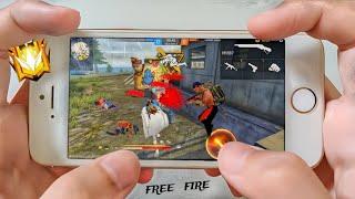 Iphone 6 Free Fire Gameplay test full max settings HUD+DPI+ MACRO 1 gb old testing 2024