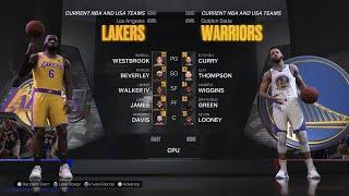 NBA 2k23  Los Angeles Lakers vs Golden State Warriors PS5 Next-Gen Gameplay