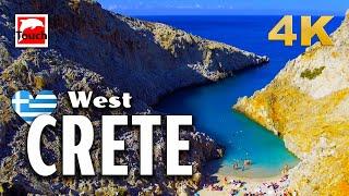 West CRETE Kreta Κρήτη Greece 4K ► Top Places & Secret Beaches in Europe #touchgreece