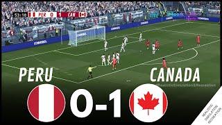  Perú 0-1 Canadá COPA AMERICA 2024  Highligths  Simulación y recreación de videojuego