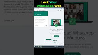 How to lock WhatsApp Web on LaptopPC? WhatsApp Web Screen Lock? #telllingtuber