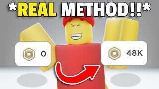 How To Get FREE ROBUX Tutorial in ROBLOX in 2024... REAL METHOD
