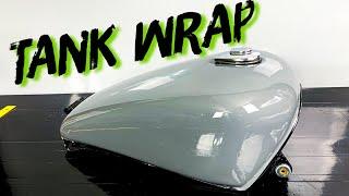 Wrapping a motorcycle tank in one piece? How to?