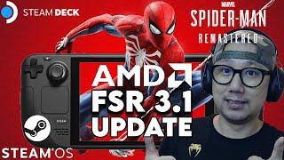 Steam Deck Marvels Spider-Man Remastered FSR 3.1 UPDATE #steamdeck #fsr3 #spidermanremastered