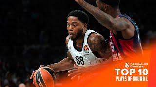 Incredible Top 10 Plays from Round 1  2024-25 Turkish Airlines EuroLeague