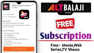 ALT BALAJI Free Subscription Kaise Kare  ALT BALAJI Free Redeem Code  ALT BALAJI Free 