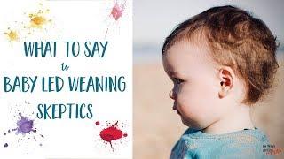 What to Say to Baby Led Weaning Skeptics