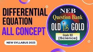 Class 12 Math Differential Equation All Concepts Explained  Important Question and Short Trick