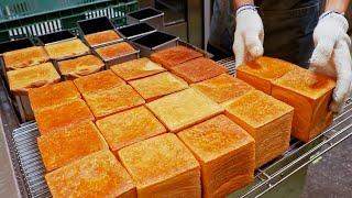 1000 sales per day！Delicious Melaleuca Butter Toast Making Skill日賣1000個！超火紅「千層生乳吐司」製作 吐司製作技巧