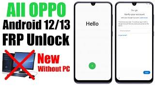 All OPPO FRP Bypass Without Pc 2023  Remove Google Account