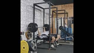 130kg completely no feet pause bench press @80