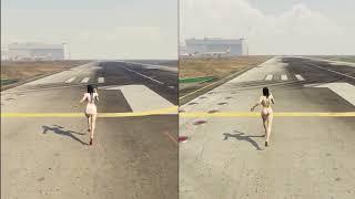 Naked Girl Vs Nurse Race  Does Clothes Decreases The Speed in GTA 5  GTA 5 Physics