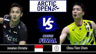 Jonatan Christie vs Chou Tien Chen - Arctic Open 2024 Badminton - F