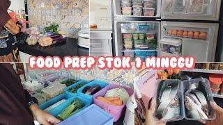 FOOD PREP STOK LAUK 1 MINGGU 5 ORANG  FOOD PREPARATION UNTUK SEMINGGU