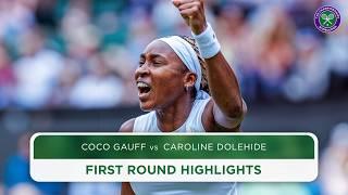 Americans go head-to-head  Caroline Dolehide vs Coco Gauff  Highlights  Wimbledon 2024