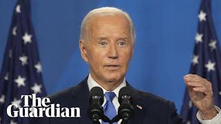 Biden defends fitness attacks Trump amid Harris gaffe Nato press conference highlights